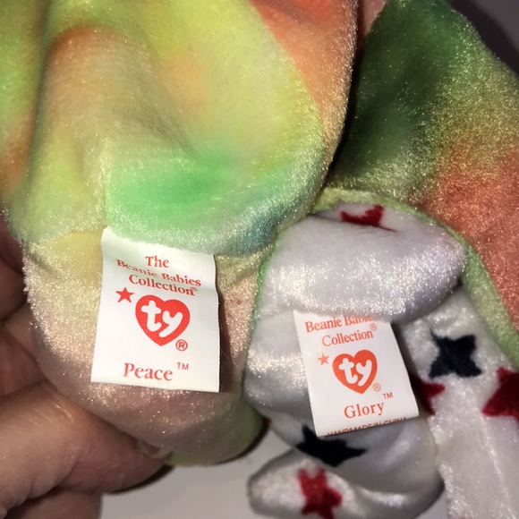 Set of 4 Beanie Baby Bears - Picture 4 of 8